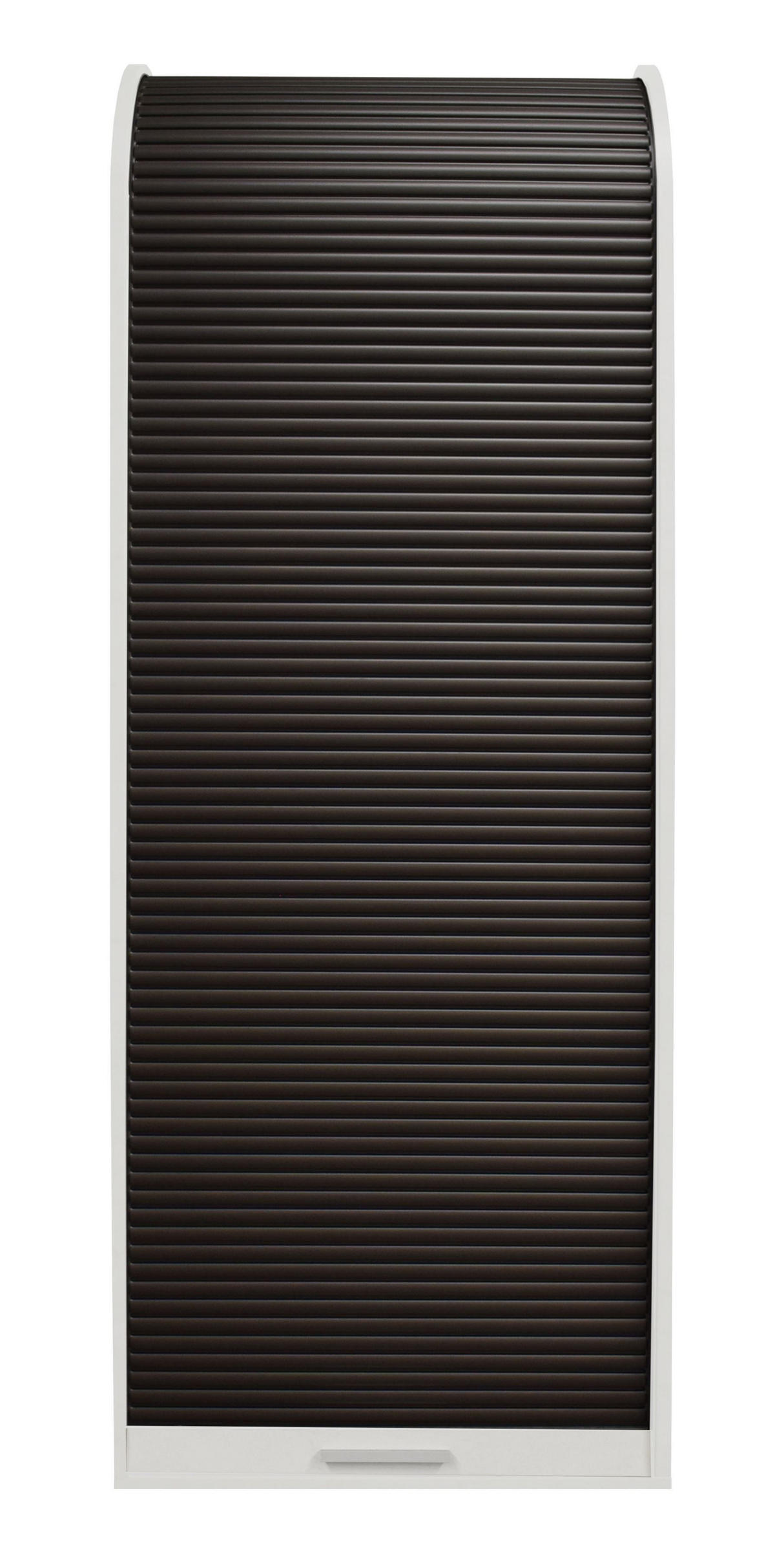 JALOUSIESCHRANK Eadith 69 x 44 x 192 Rollladenschrank Weiß Matt Lack/Graphit - Graphitfarben/Weiß, Holz (69/192/44cm) - 58aufmkessel