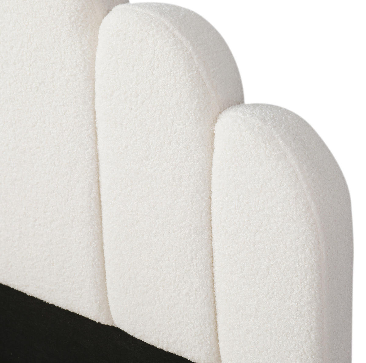 KINDER-POLSTERBETT 90x200 cm in Beige mit Bouclé-Bezug und Lattenrost - Beige, Textil (90/200cm) - IVMEU