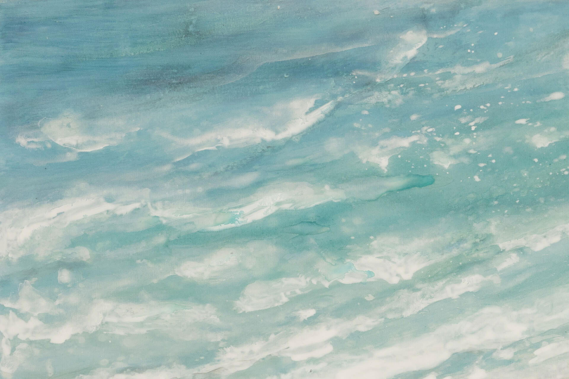 ACRYLBILD HANDGEMALT 80/80 cm - Blau, Holz/Textil (1.7/80cm) - KUNSTLOFT