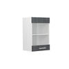 KÜCHENGLASSCHRANK R-Line Schwarz Beton 40 cm - Schwarz/Weiß, Holzwerkstoff (40/60/31cm) - Vicco