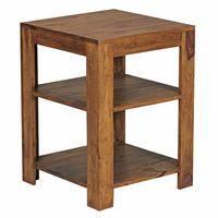 BÜCHERREGAL Massivholz Handgefertigt Pflegeleicht, Braun 44x44x60 cm - Braun, Holz (44/60/44cm) - KADIMA DESIGN