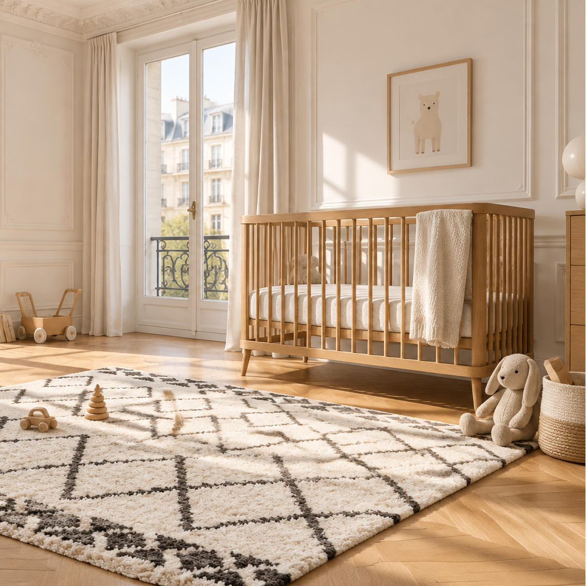 TEPPICH weich dick Ethno-Stil beige - Beige, Textil (160/230cm) - AFK Living