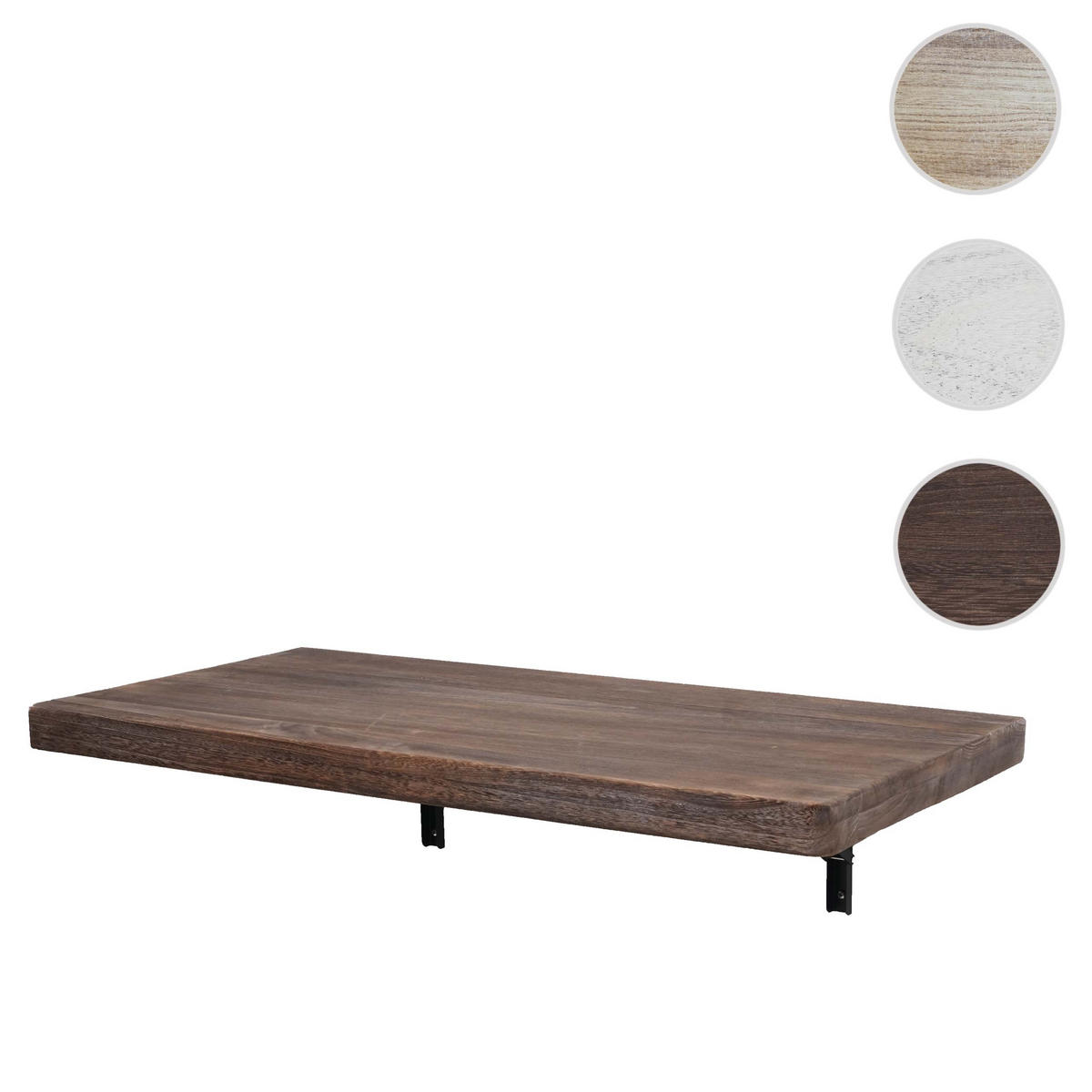 WANDTISCH KLAPPBAR rechteckig Braun - Braun, Holz (100/20/50cm) - MCW