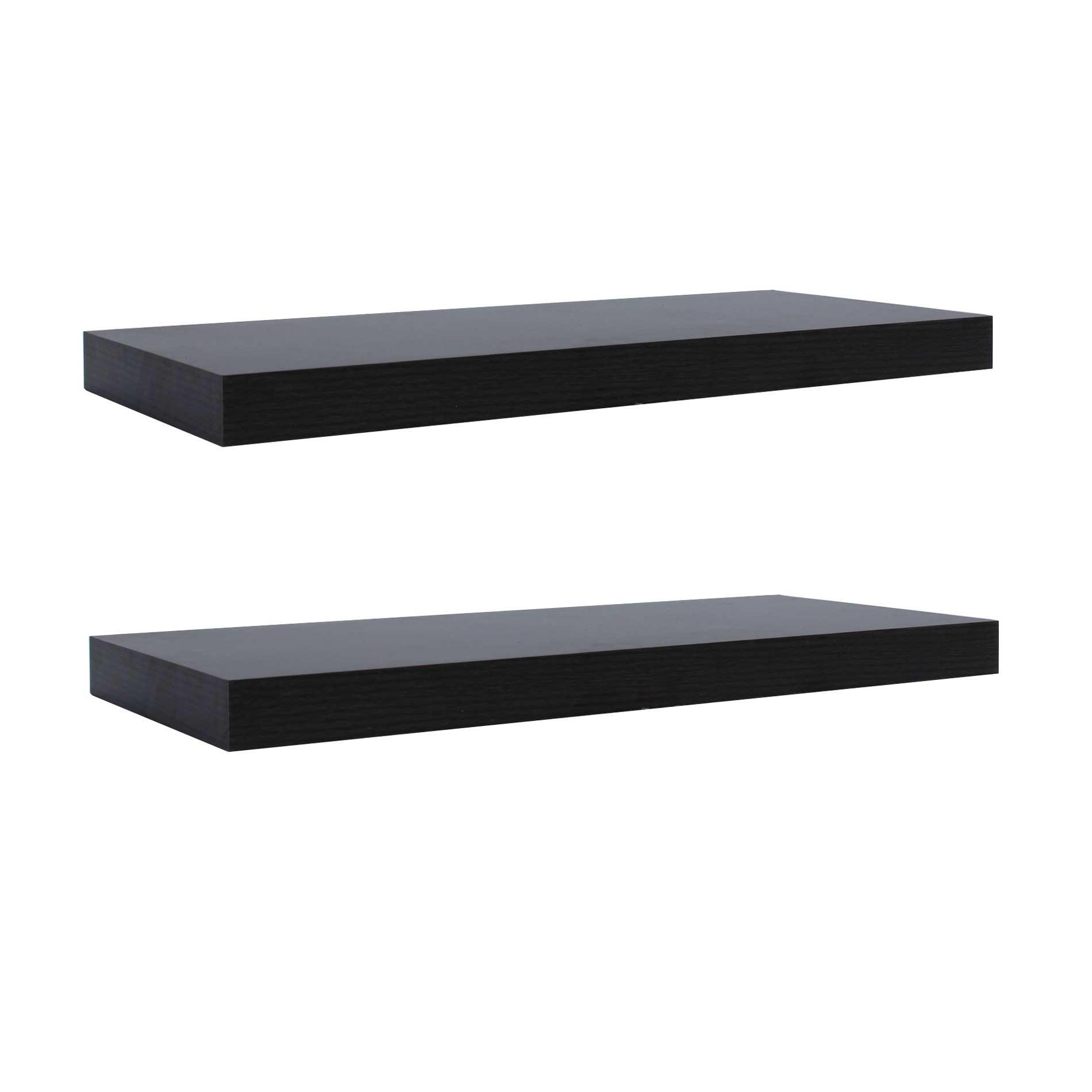 WANDREGALE SET, 2er Set Wengefarben 4/25/60 cm - Wengefarben, Holzwerkstoff (4/60/25cm) - Mobili Rebecca