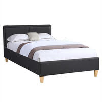 POLSTERBETT ANAIS 120X200 CM - Schwarz, Textil (120/200cm) - CARO-Möbel