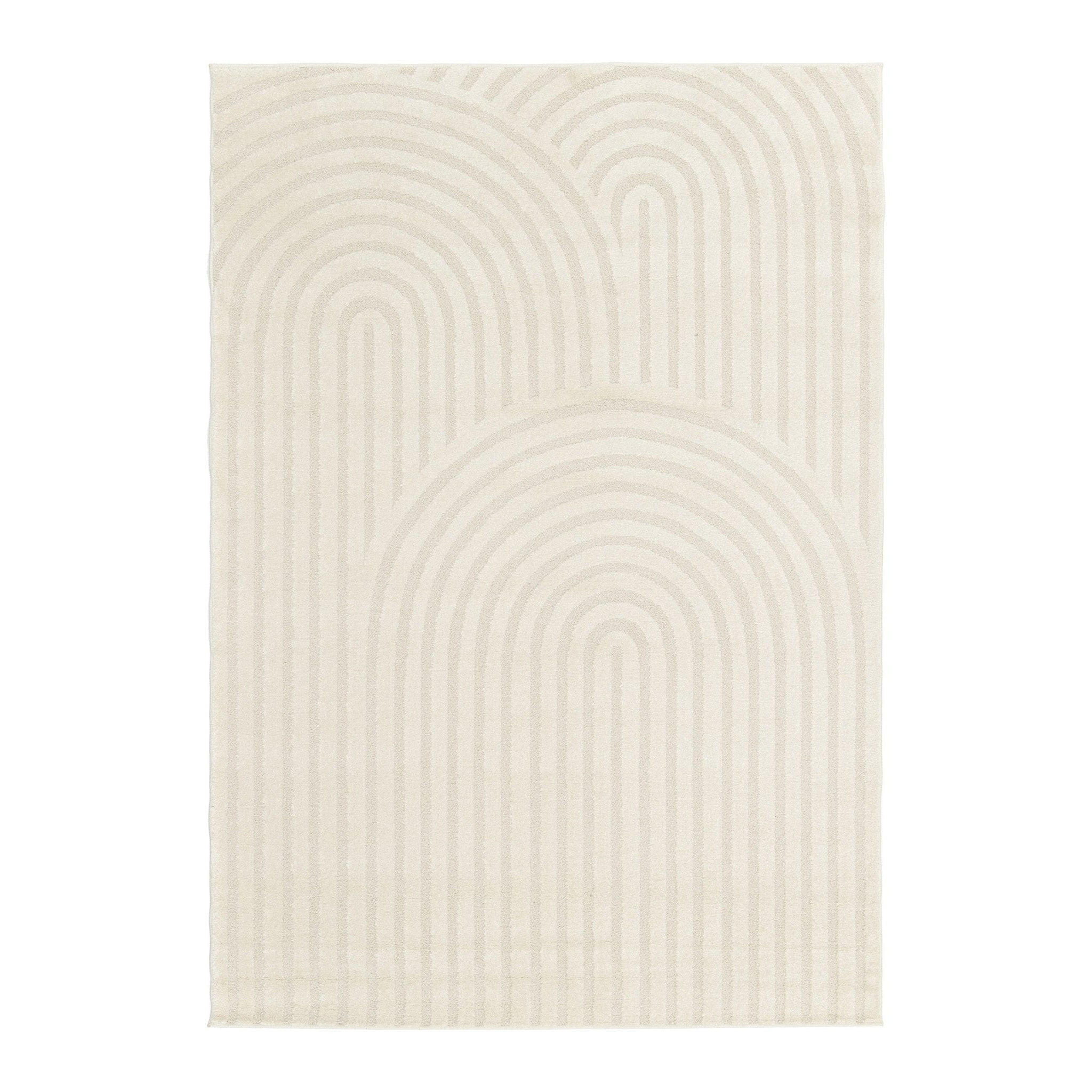 TEPPICH superweich grafisch beige - Beige, Textil (200/290cm) - AFK Living