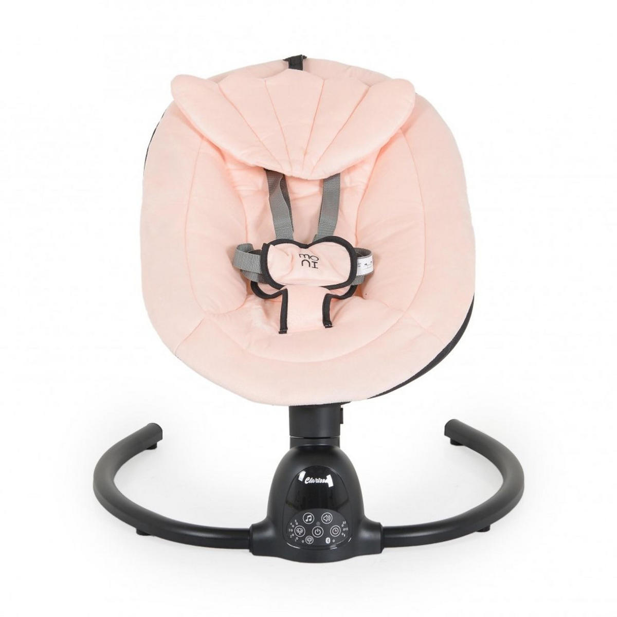 BABYWIPPE Clarissa pink 5 Schaukelgeschwindigkeiten, Bluetooth, Fernbedienung, Timer - Rosa, Metall - Moni
