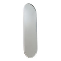 WANDSPIEGEL Boston Weiß - Weiß, Metall (40/130/4cm) - Fragix