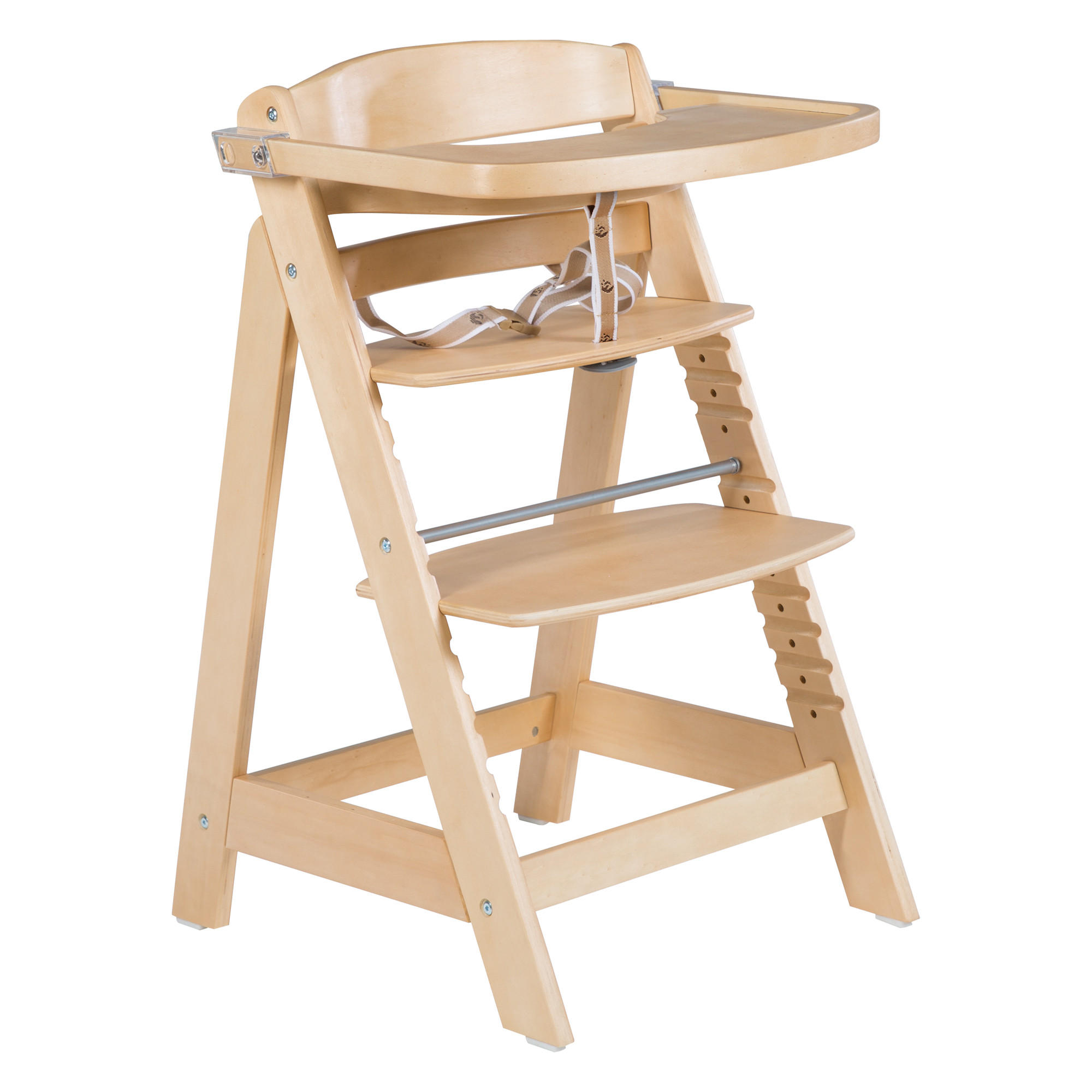 KINDERHOCHSTUHL - Sit Up 'CLICK & FUN' - natur lackiert - Naturfarben, Holzwerkstoff (50/80/54cm) - Roba