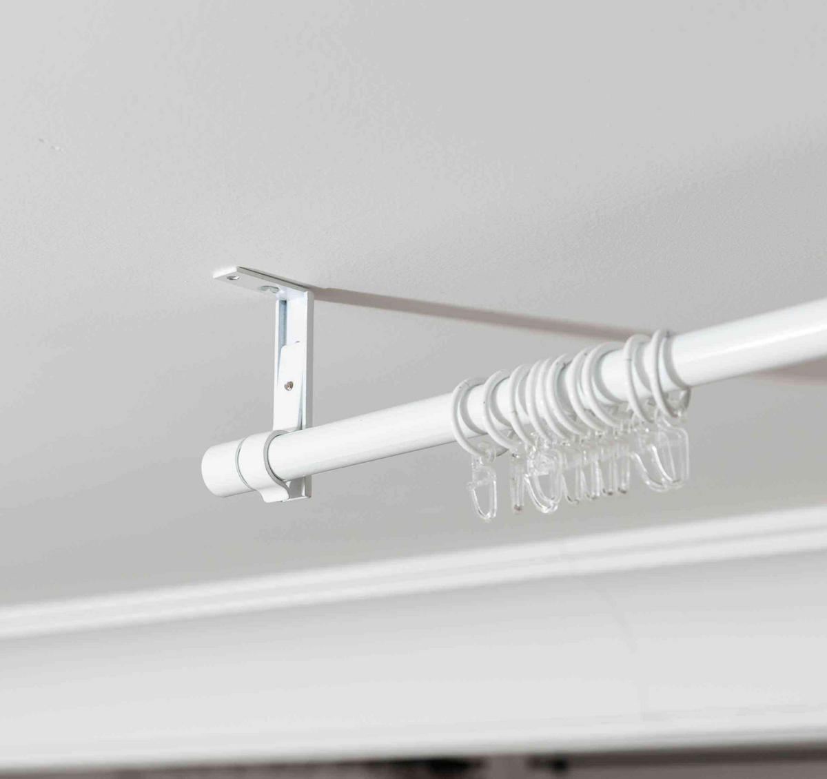 GARDINENSTANGE Ningbo Ø16/19 mm Weiß - Weiß, Metall (210cm) - Gardinenbox