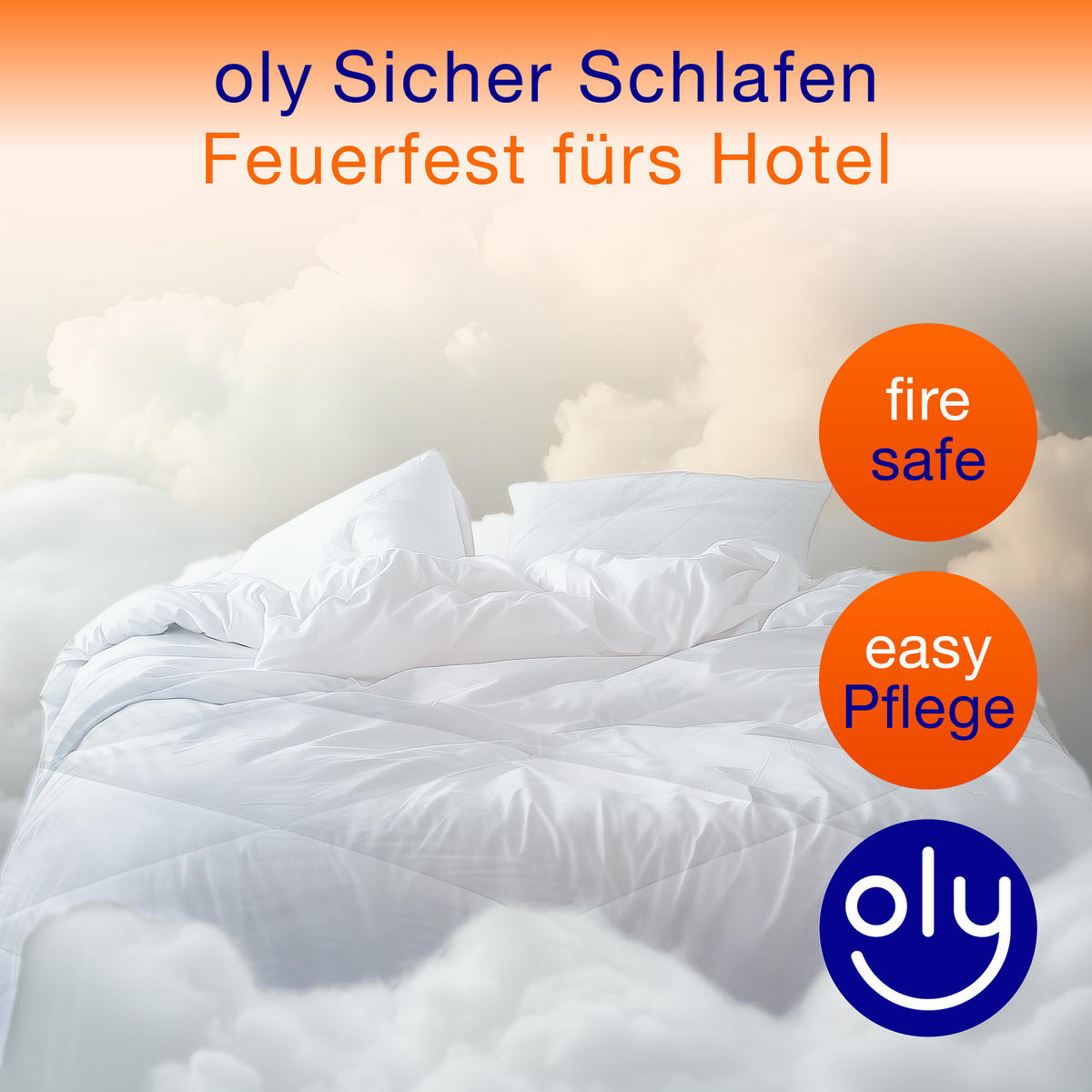 HOTELBETTDECKE FIRESTOPP Mikrofaser leicht - Weiß, Naturmaterialien/Textil (135/200cm) - oly