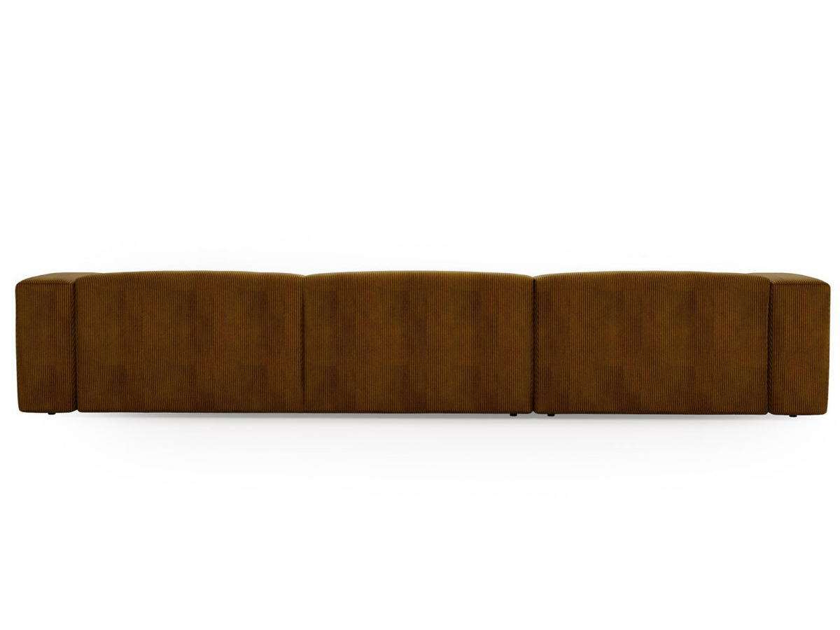 WOHNLANDSCHAFT U Landi Braun - Schwarz/Braun, Kunststoff/Textil (340/85/180cm) - Graingold