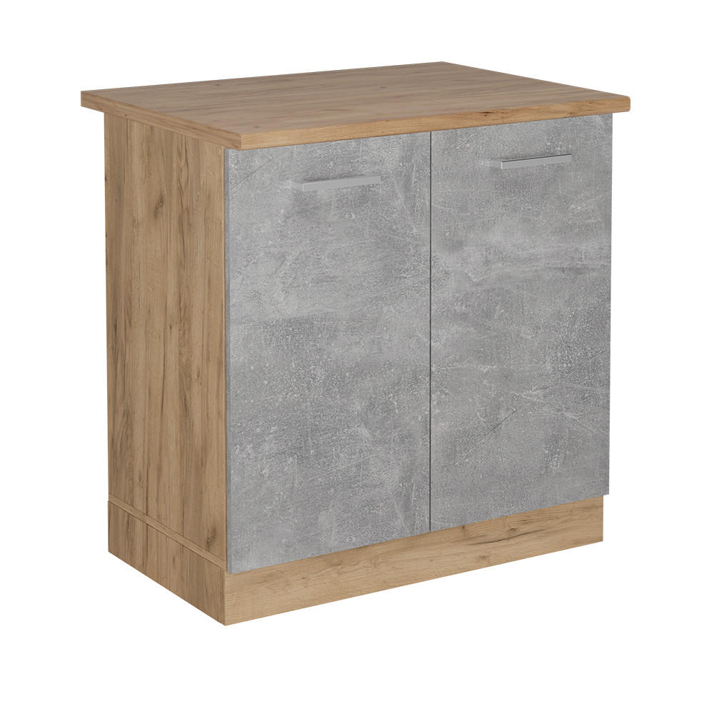 DISKB&Auml;NKSSK&Aring;P R-Line betong 80 cm , AP Oak Gr&aring;, Ekf&auml;rgad 81.6/80/60 cm