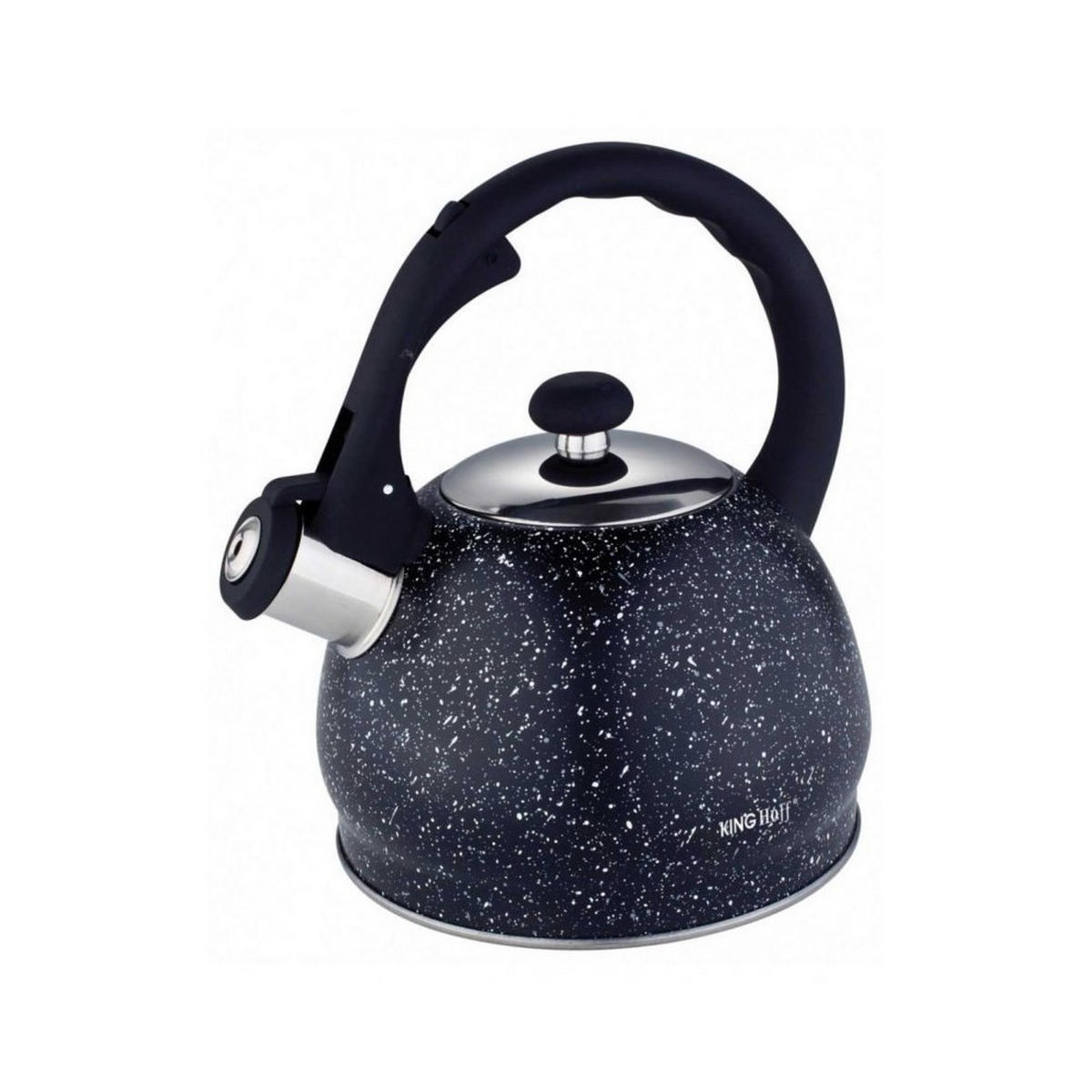 WASSERKESSEL Schwarz 22/20/22 cm KH1403 - Schwarz, Metall (22cm) - Kinghoff 
