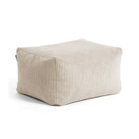 POUF Der Ruhestifter - Beige, Textil (65/35/55cm) - Mokebo