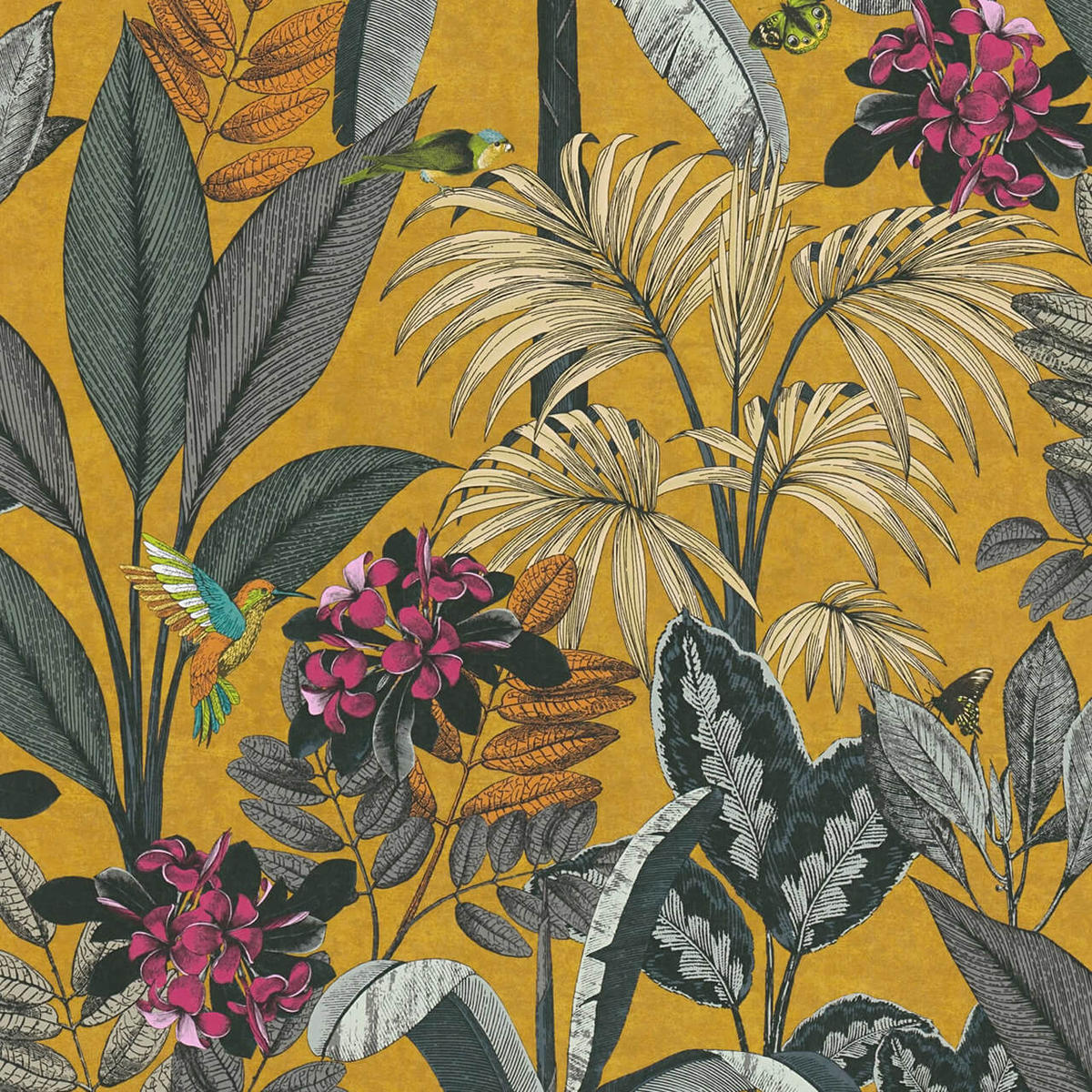 VLIESTAPETE Gelb 53/1005 cm - Gelb, Textil (53/1cm) - KUNSTLOFT