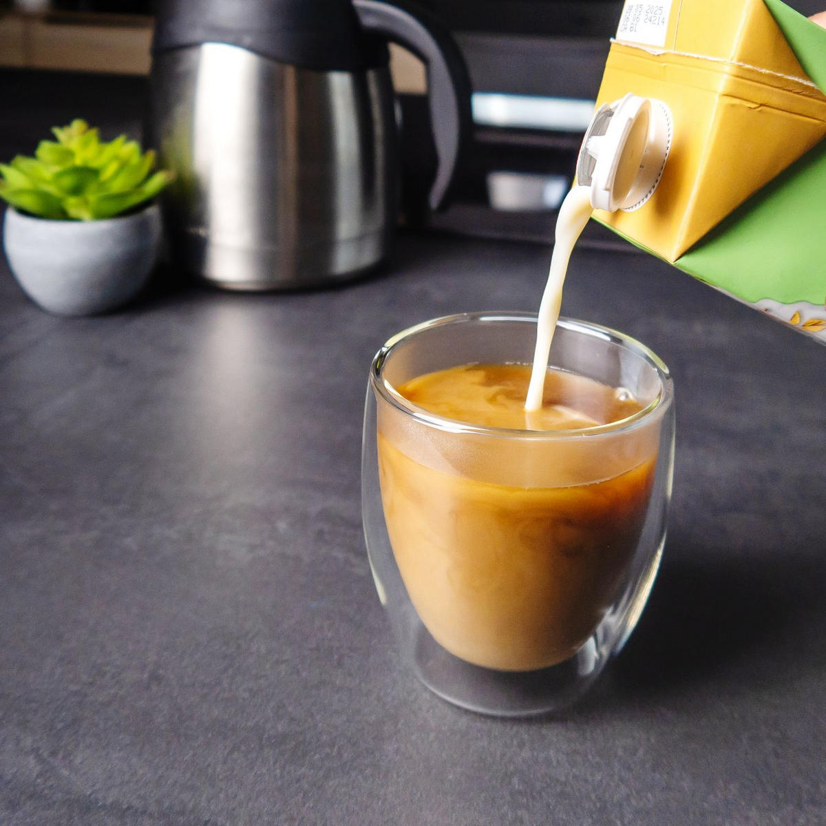 KAFFEEGLAS 250ml (2er-Set) - Transparent, Glas - Intirilife