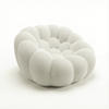 WOHNZIMMERSESSEL Cocoon 1-Sitzer - Weiß - Weiß, Textil (100/75/113cm) - COCO Living