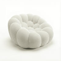 WOHNZIMMERSESSEL Cocoon 1-Sitzer - Weiß - Weiß, Textil (100/75/113cm) - COCO Living