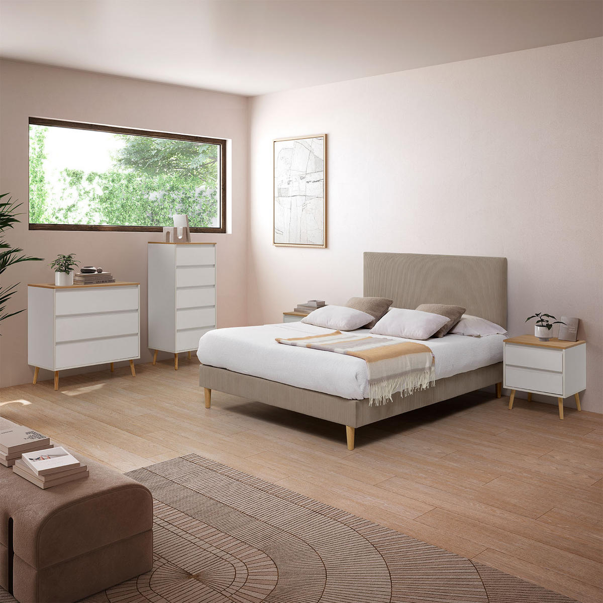 KOMMODE 50/115/40 Desi Weiß - Weiß, Holzwerkstoff (50/115/40cm) - VS Venta-stock