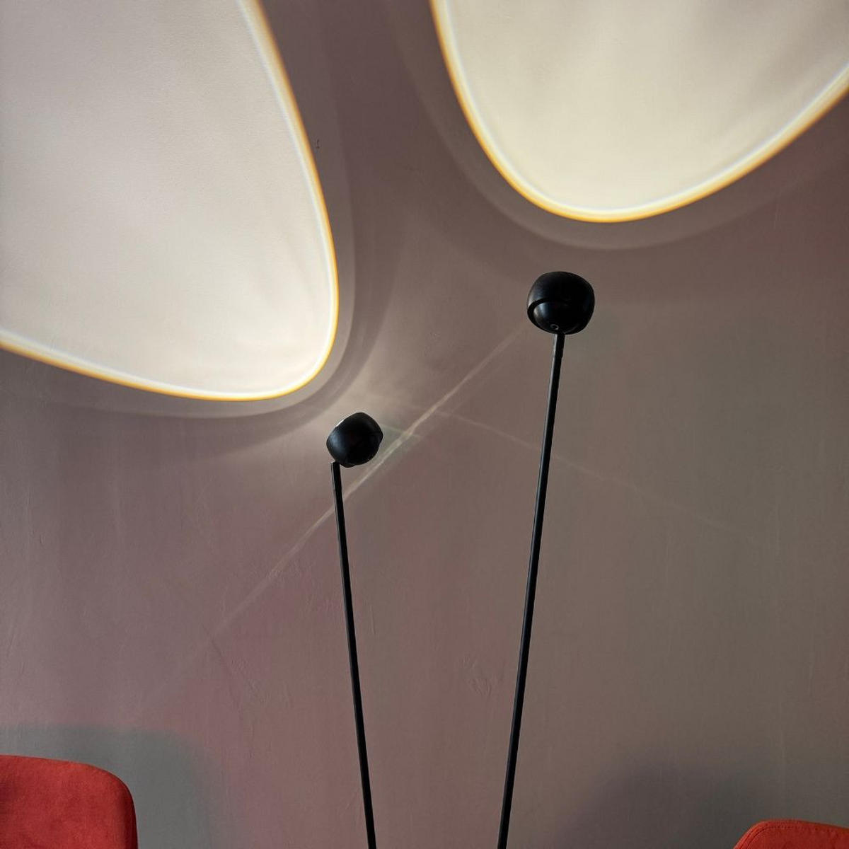 LED-STEHLAMPE Beam 2-flammig Schwarz - Schwarz, Metall (11.5/11.5/145cm) - s.luce