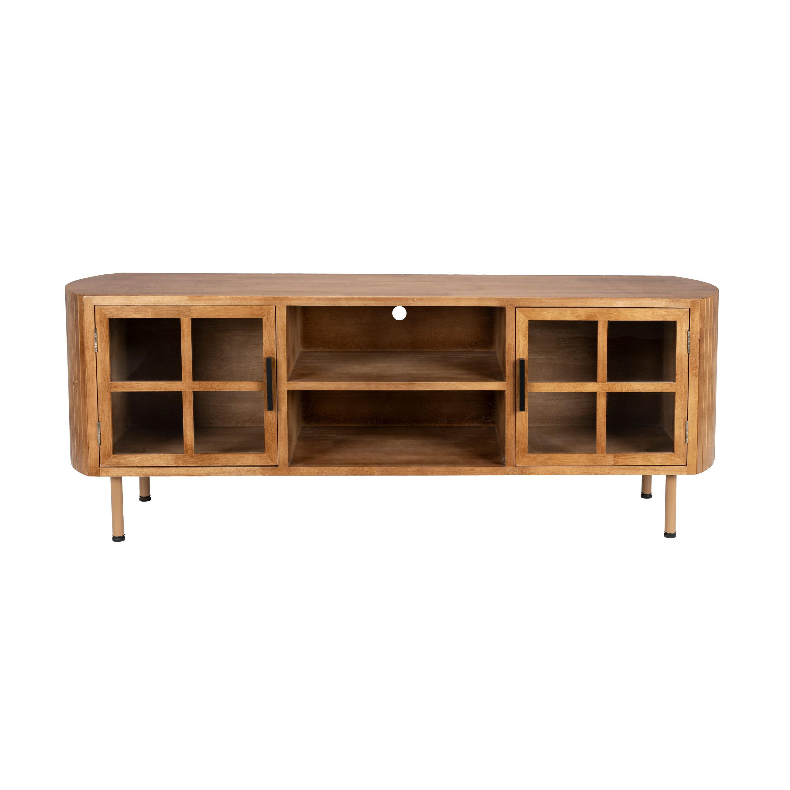 LOWBOARD Yaz niedrig aus - Braun, Holz (150/55/38cm) - Housecraft Living