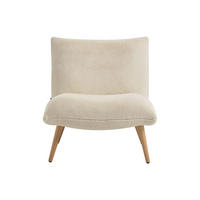 SESSEL mit gerader Rückenlehne - 1 Person - Stoff - Beige - - Beige, Textil (77/81/90cm) - Vente-Unique
