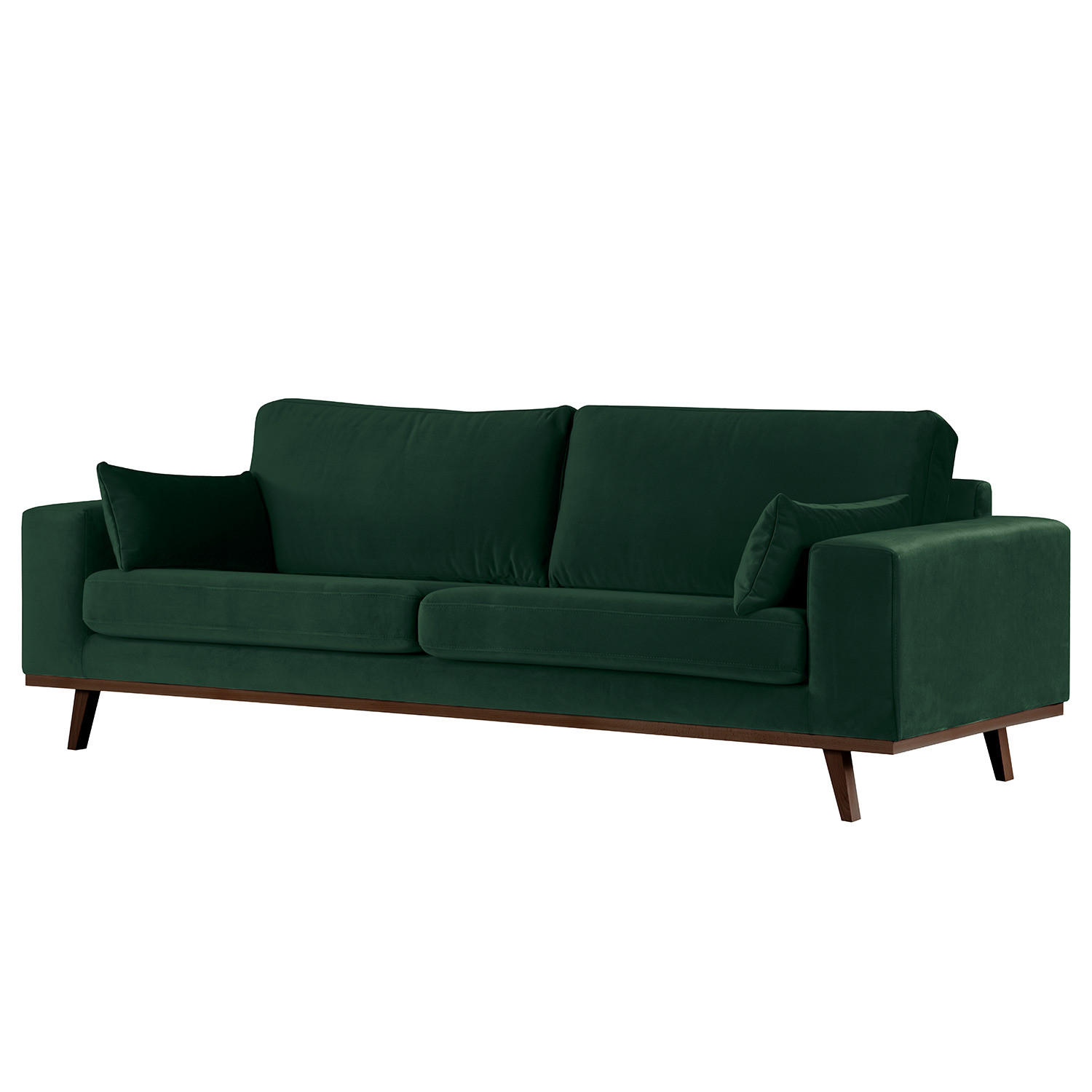 2-SITZER SOFA - Buchefarben/Grün, Textil (197/81/88cm) - home24