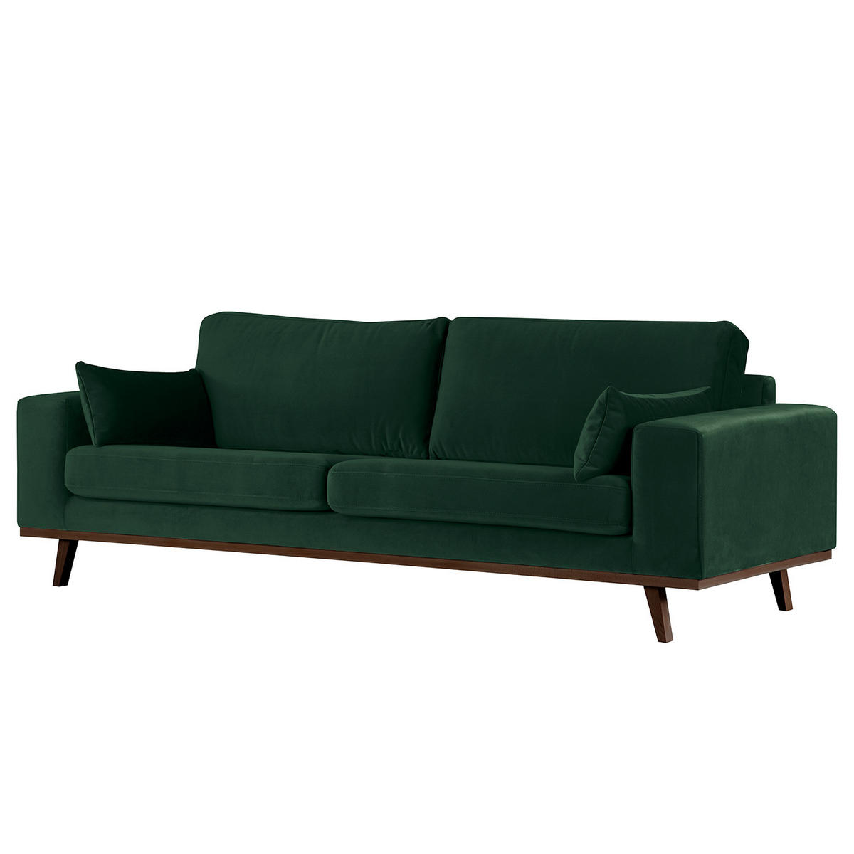2-SITZER SOFA - Buchefarben/Grün, Textil (197/81/88cm) - home24