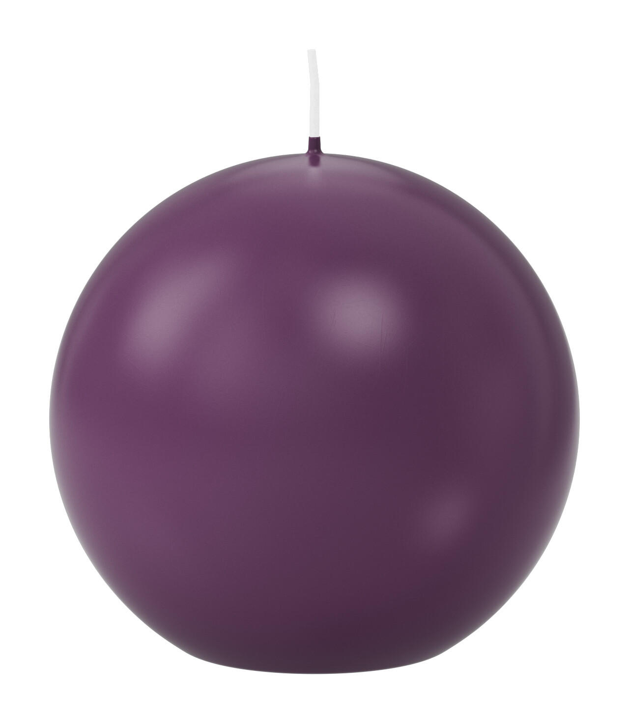 KUGELKERZEN Brombeere Ø 100 mm, 6 Stück - Brombeere, Paraffin (10/10/10cm) - Wiedemann Kerzen