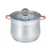 TOPF Silber 26/26/21 cm KB7794 - Silberfarben, Metall (26cm) - Klausberg 