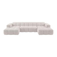 SOFA - 5 Personen - stoff - beige Caleso - Beige, Textil (363/69.5/163cm) - Vente-Unique