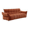 3-SITZER-SCHLAFSOFA Clic-Clac – Chenille-Stoff – Terracotta – HAKEMO - Braun, Textil (250/85/90cm) - Vente-Unique