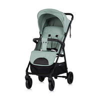KINDERWAGEN Blossom grün Stoßdämpfer verstellbare Rückenlehne Korb bis 22kg - Grün, Metall (76/47/97cm) - Chipolino