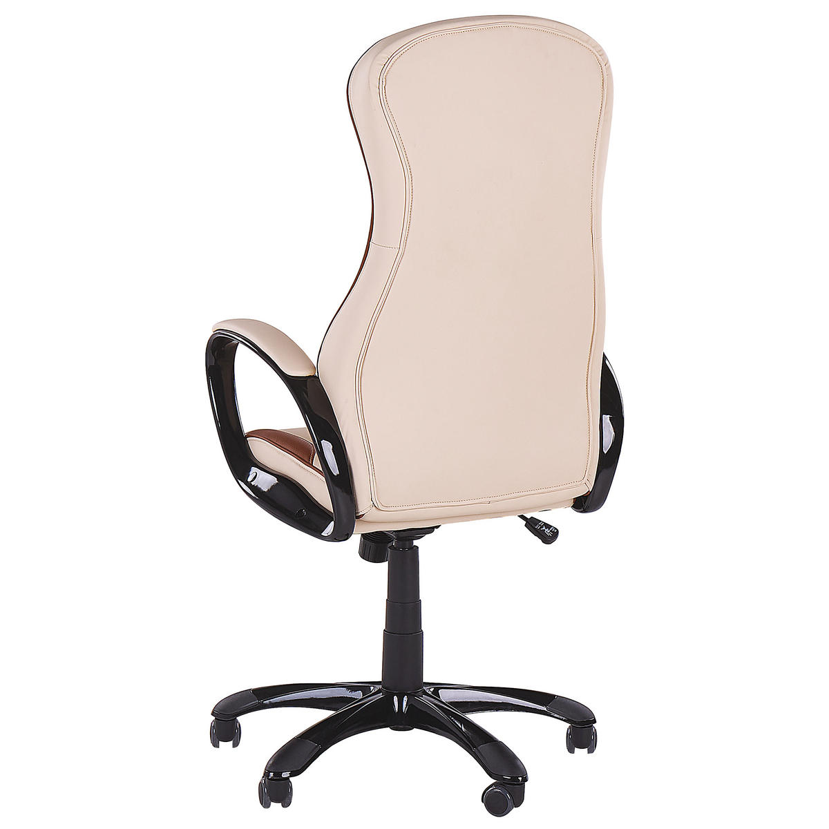BÜROSTUHL Kunstleder Beige Felicity - Beige, Kunststoff/Textil (63/117/63cm) - Beliani