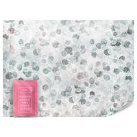 FOTOTAPETE Eukalyptusblätter Beton Vintage Stil 450x315 - Grau/Grün, Papier (450/315cm) - Muralo