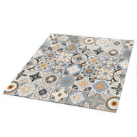 TISCHPLATTE 50x50 cm – Farbenfrohes Mosaik - Braun, Glas (50/50/0.4cm) - Wallfluent