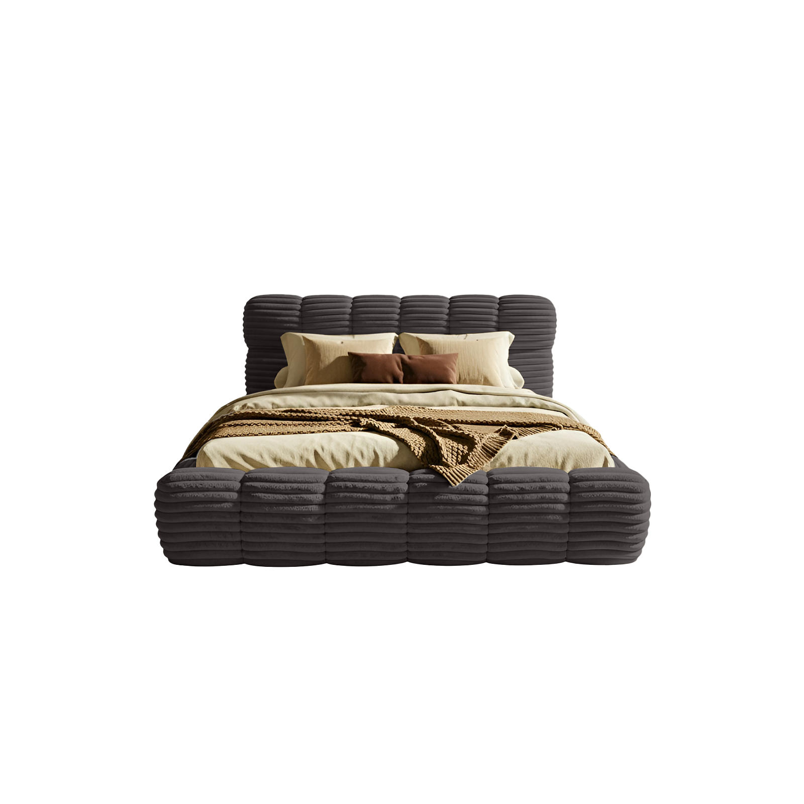 Fedve Polsterbett Anthrazit 200x200 cm