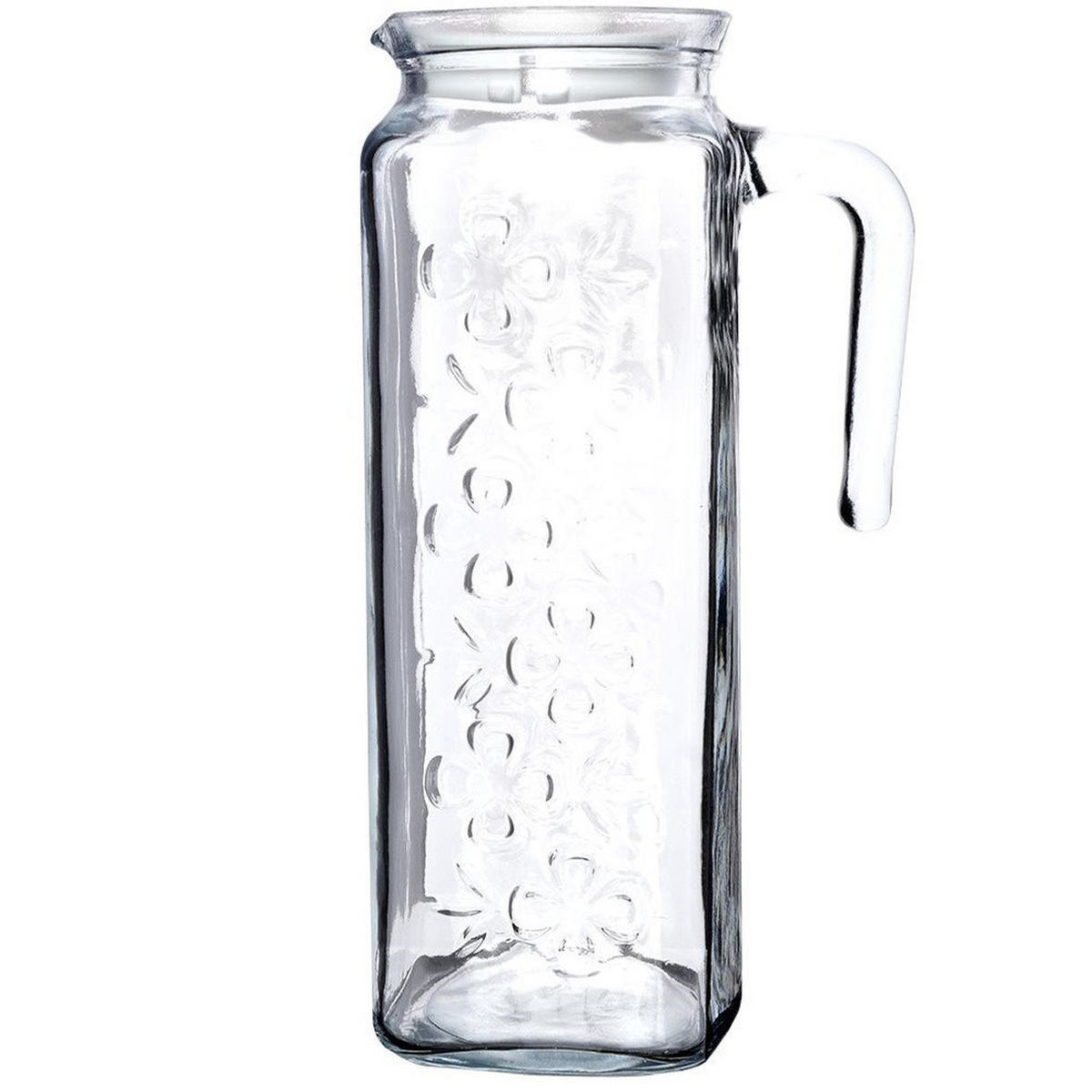 GLASKRUG mit Deckel 1,2 l - Transparent, Glas (1.2L) - Orion 