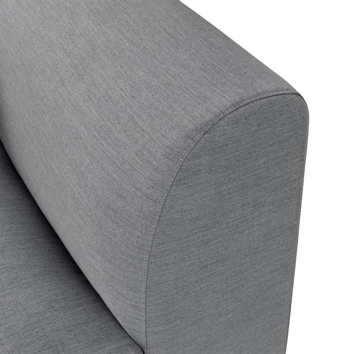 GARTENSOFA CALABRIA dunkelgrau - Dunkelgrau, Kunststoff (251/74/193cm) - IDIMEX