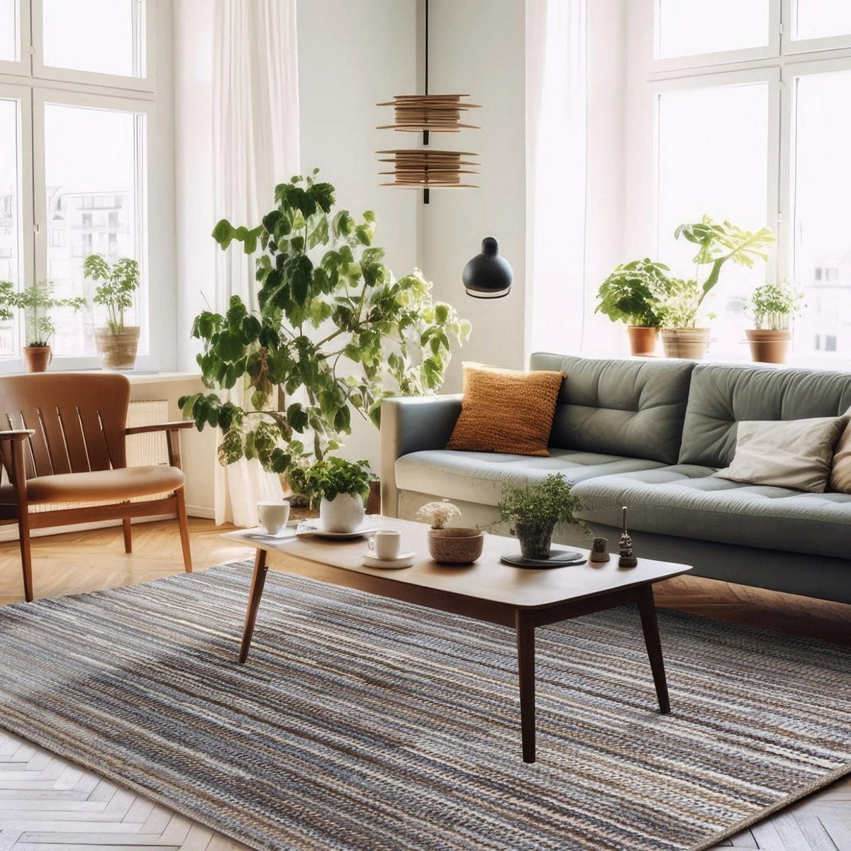 TEPPICHE aus mehrfarbigen Recyclingfasern mehrfarbig - Multicolor, Textil (160/230cm) - AFK Living