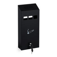 WANDASCHENBECHER - Schwarz, Metall (14.7cm) - Relaxdays