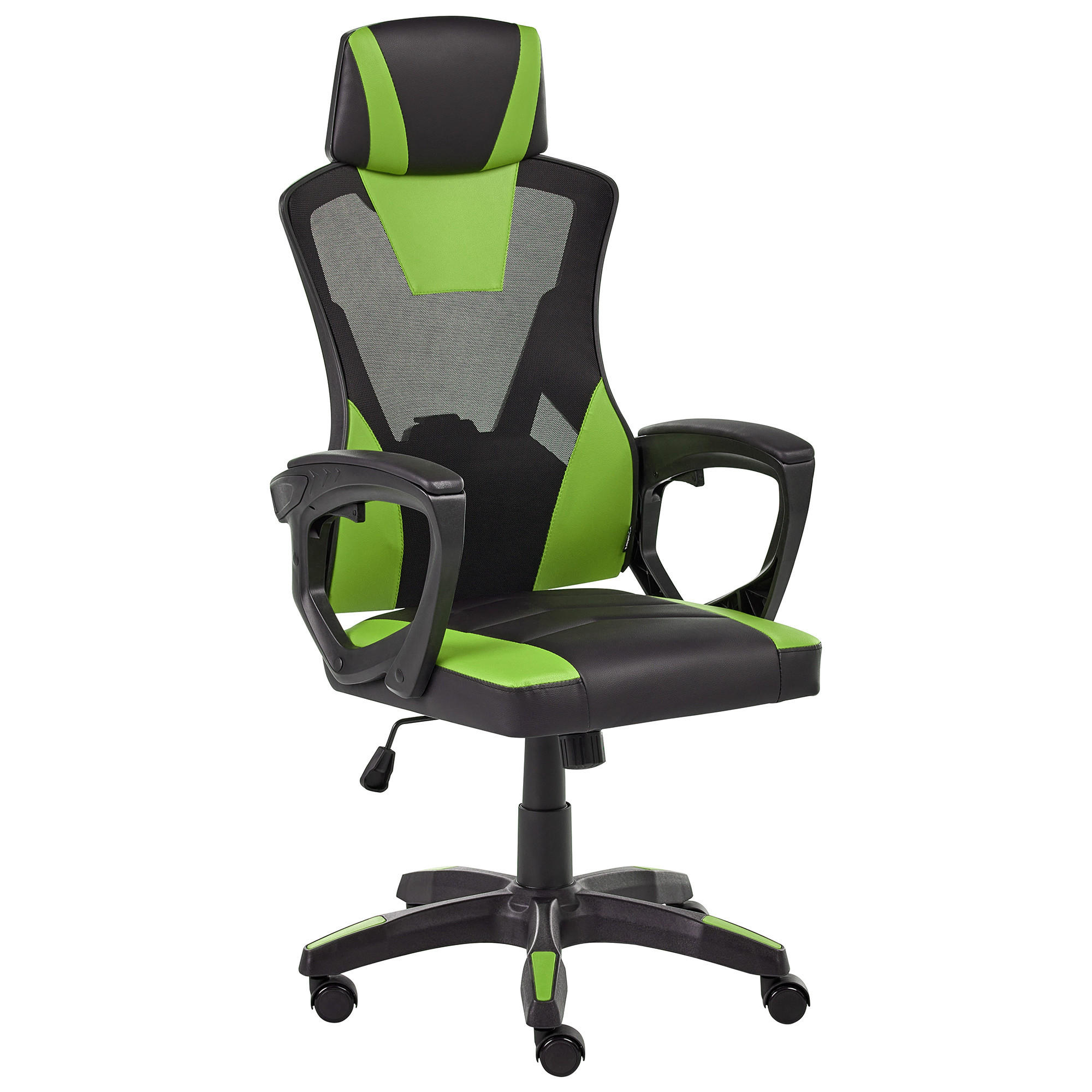 BÜROSTUHL Kunstleder Limettengrün Ignis - Limette, Kunststoff (60/112/60cm) - Beliani