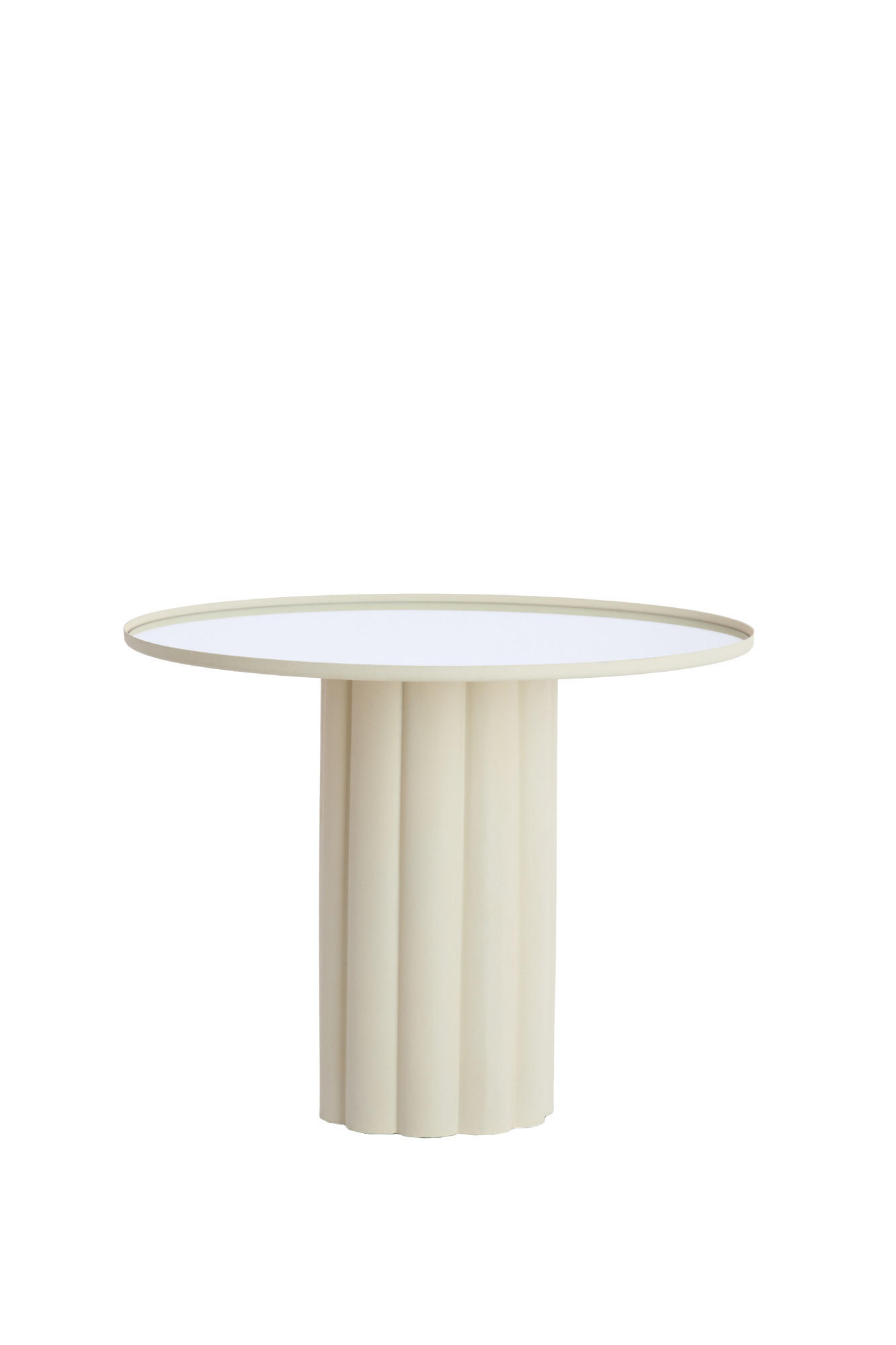 BEISTELLTISCH Rosario Weiß Ø70,5/54 cm - Weiß, Metall (70.5/70.5/54cm) - Light & Living