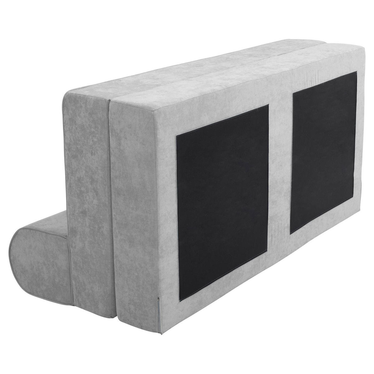 FALTSOFA Katusha Flachgewebe hellgrau - Hellgrau, Kunststoff (80/71/160cm) - 58aufmkessel