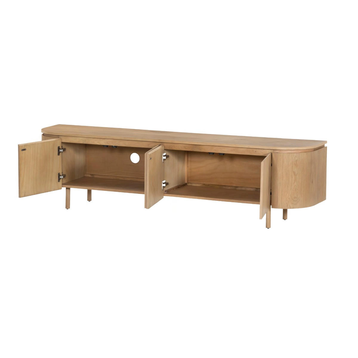 TV-MÖBEL Tobago Braun 43/210/56 cm - Braun, Holz (210/56/43cm) - Livingfurn