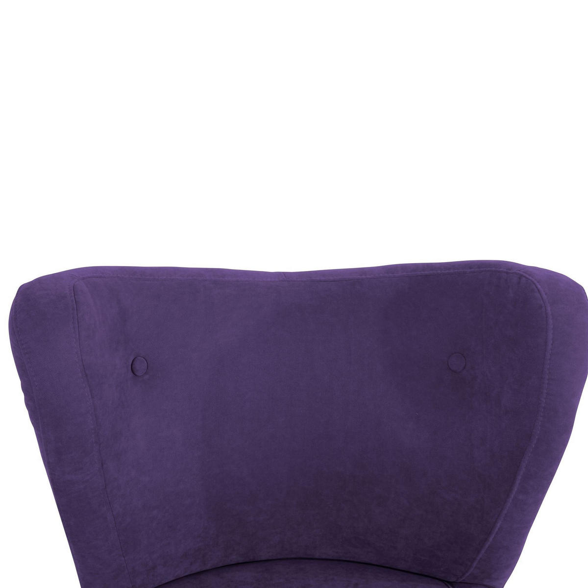SESSEL Kathy Bezug Veloursstoff Buche natur / violett - Lila, Kunststoff (70/86/69cm) - 58aufmkessel