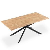 ESSTISCH NARVIK natur - Naturfarben, Metall (89/180/75cm) - IDIMEX