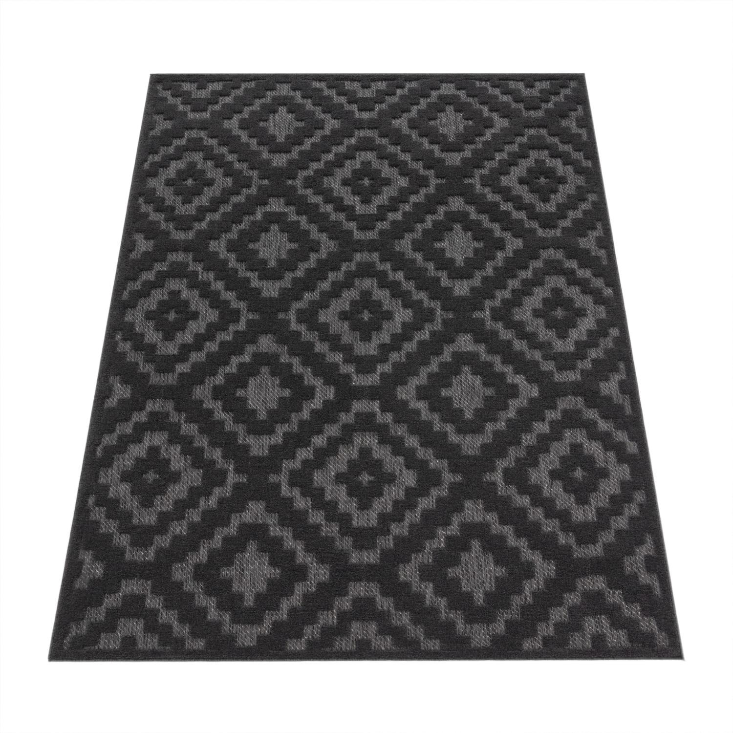 Paco Home Outdoorteppich Anthrazit 80x150 cm