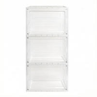 AUFBEWAHRUNGSBOXEN Transparent 3er-Set 27/34/57 cm - Transparent, Kunststoff (27/57/34cm) - PANGIVO